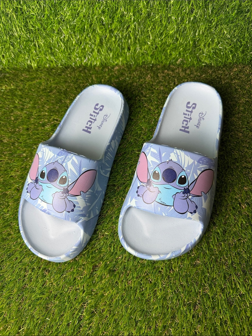 Disney Light Blue Stitch Slide Sandals